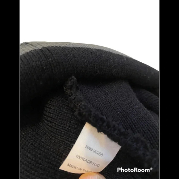 Adidas Black and Gray Beanie Hat - Picture 3 of 3